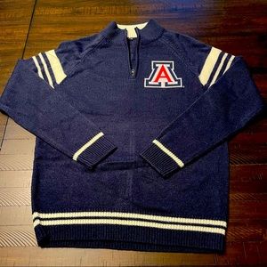 NCAA Arizona Wildcats Quarter Zip Sweater
